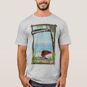 T-shirt Affiche de vacances de dessin animé de bateau de p
