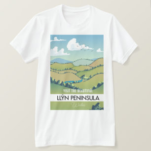 T-shirt Affiche de vacances de la péninsule de Llŷn au Pay