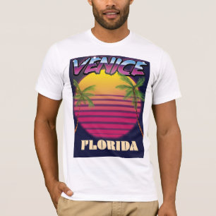 T-shirt Affiche de vacances rétro à Venise Floride