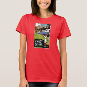 T-shirt Affiche de Vintage voyage de la Suisse
