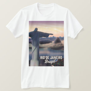 T-shirt Affiche de voyage à Rio De Janeiro Brésil.