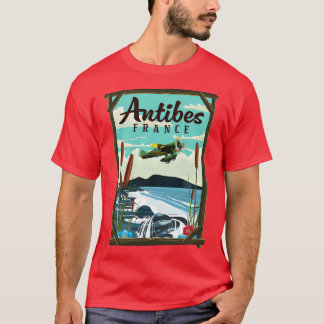 T-shirt Affiche de voyage Antibes France