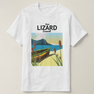 T-shirt Affiche de voyage au bord de la mer de Lézard