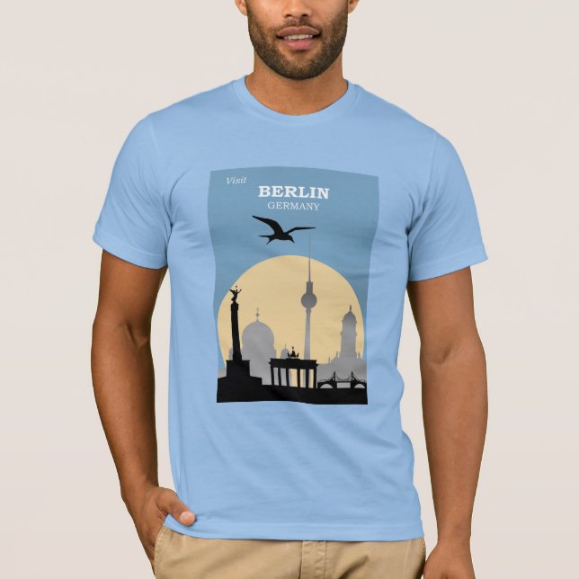T-shirt Affiche de voyage Berlin, Allemagne (Devant)