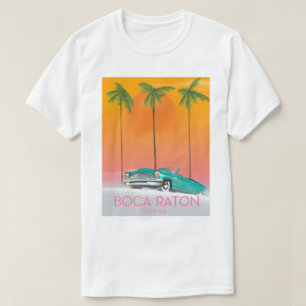T-shirt Affiche de voyage Boca Raton Floride.