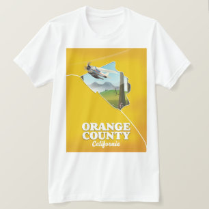 T-shirt Affiche de voyage dans le comté d'Orange en Califo