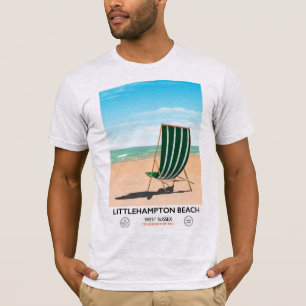 T-shirt Affiche de voyage de Littlehampton Beach East Suss