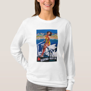 T-shirt Affiche de voyage de marina de Massa