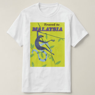 T-shirt Affiche de voyage de style vintage Malaisie