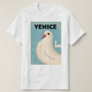 T-shirt Affiche de voyage de style vintage Venise