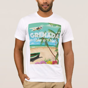 T-shirt Affiche de voyage de vacances vintage Grenade