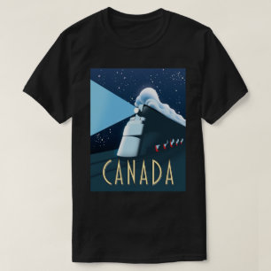 T-shirt Affiche de voyage en locomotive Canada