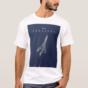 T-shirt Affiche de voyage Fly The Concorde