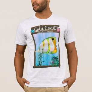 T-shirt Affiche de voyage Gold Coast Australie.