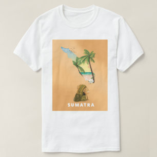 T-shirt Affiche de voyage illustrée Sumatra