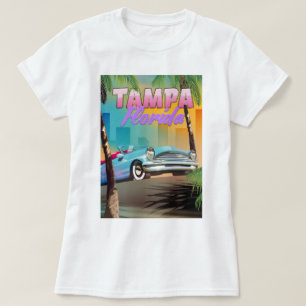T-shirt Affiche de voyage magnifique de Tampa Floride.