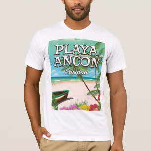 T-shirt Affiche de voyage Playa Ancón Trinidad