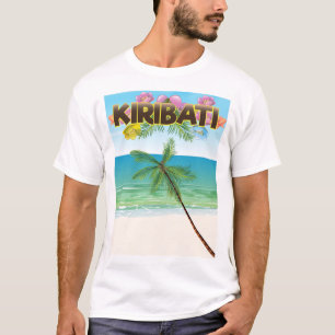 T-shirt Affiche de voyage pour l'île de Kiribati