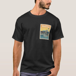 T-shirt Affiche de voyage Seattle Washington
