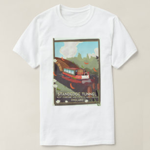 T-shirt Affiche de voyage sur le canal du canal au Royaume