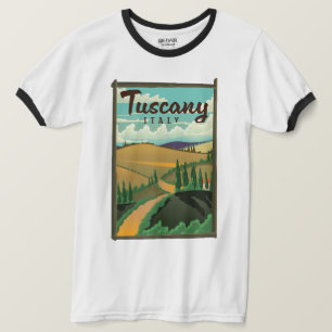 T-shirt Affiche de voyage Toscane Italie