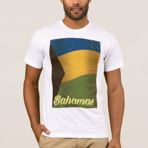 T-shirt Affiche de voyage vintage du drapeau national des