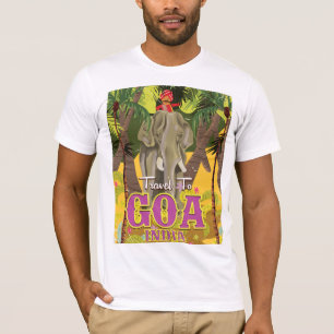 T-shirt Affiche de voyage vintage Goa Inde
