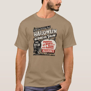 T-shirt affiche d'exposition de spectre de Halloween des