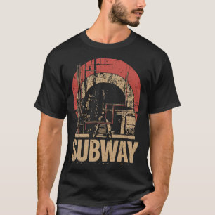T-shirt Affiche du tunnel de transport urbain du métro   R