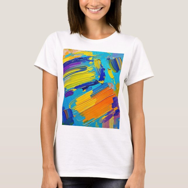 T-shirt Affiche impressionnante design d'art abstrait (Devant)