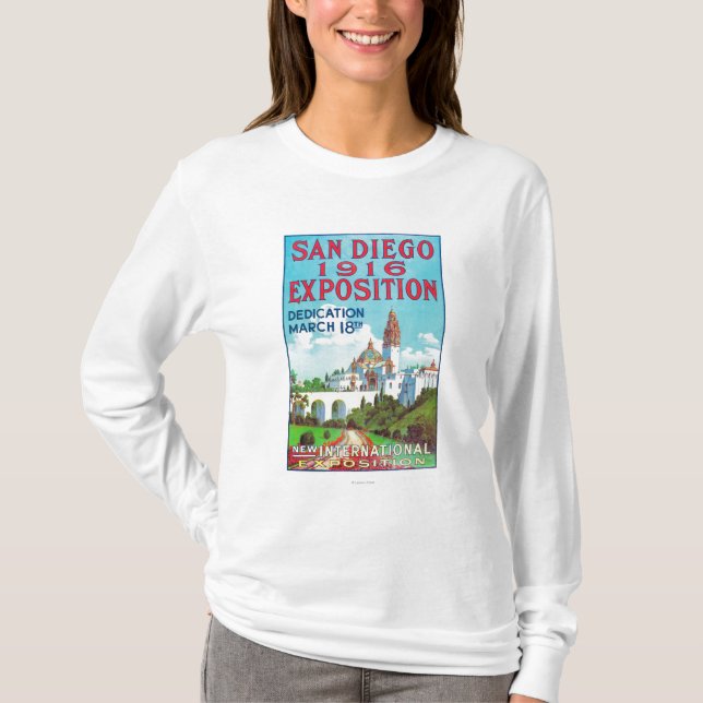 T-shirt Affiche internationale d'exposition de San Diego (Devant)