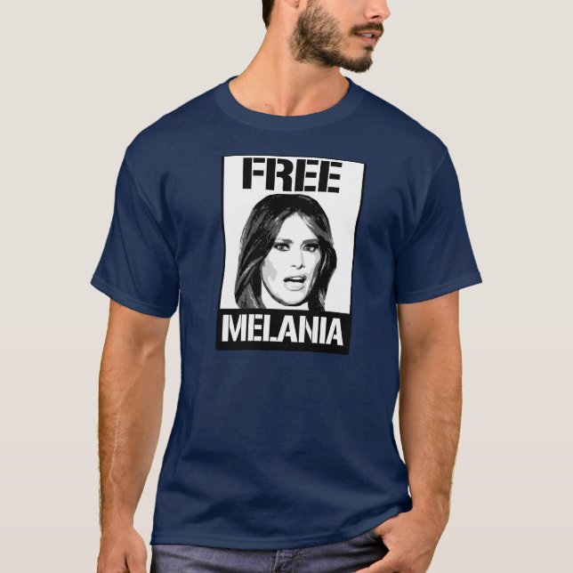 T-SHIRT AFFICHE LIBRE DE MELANIA - (Devant)