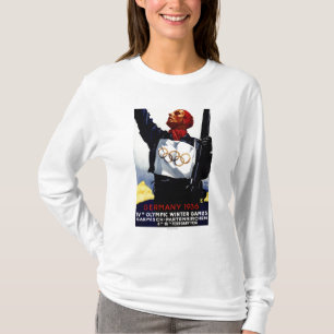 T-shirt Affiche olympique de publicité de 1936 jeux
