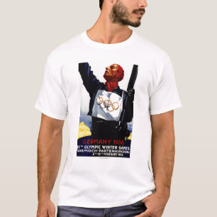 T-shirt Affiche olympique de publicité de 1936 jeux