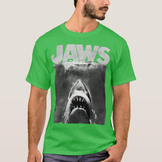 T-shirt Affiche rétro Jaws Photo Negative attaque de requi