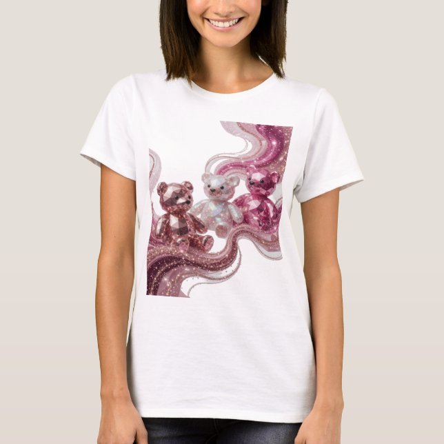 T-shirt Affiche Sharp Silver THREE DIAMOND TEDDIES (Devant)