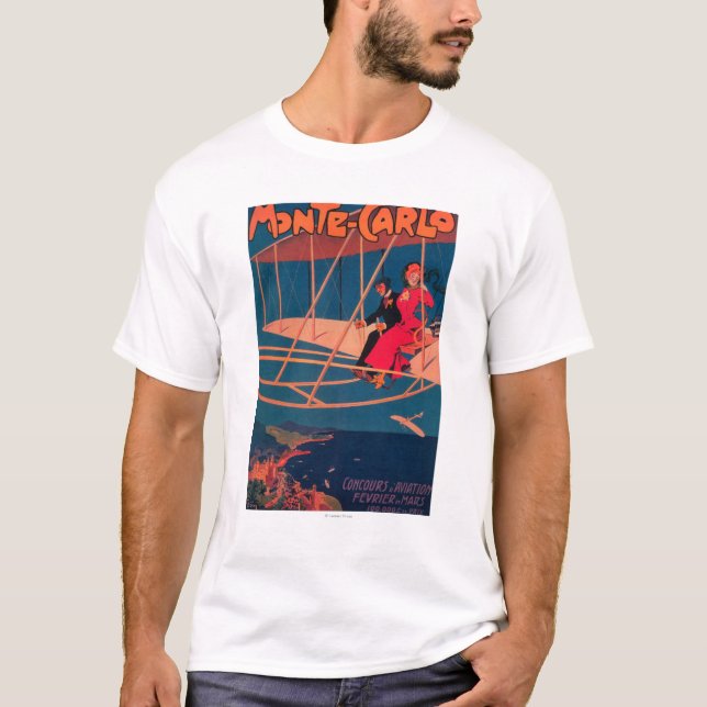 T-shirt Affiche sportive d'aviation (Devant)