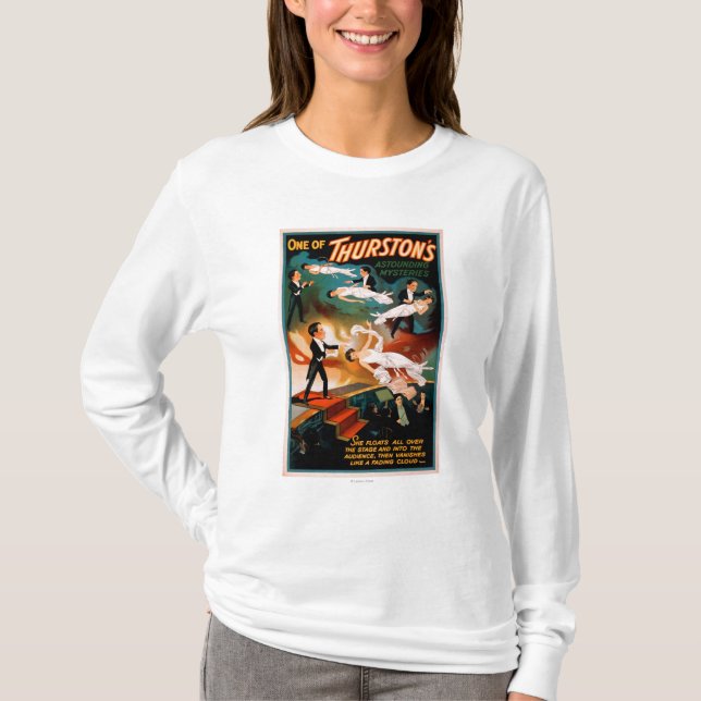 T-shirt Affiche stupéfiante de magie des mystères de (Devant)
