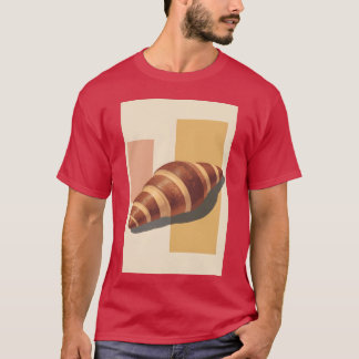 T-shirt Affiche vintage de croissant Art mural de boulange