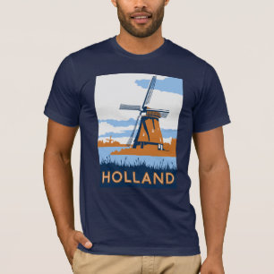 T-shirt Affiche vintage de la Hollande