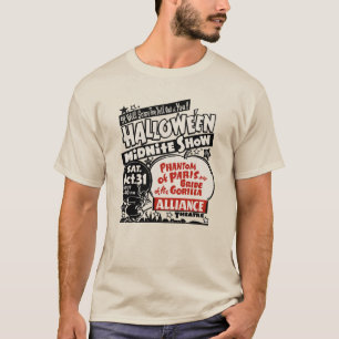 T-shirt Affiche Vintage de l'émission Halloween Spook Sho