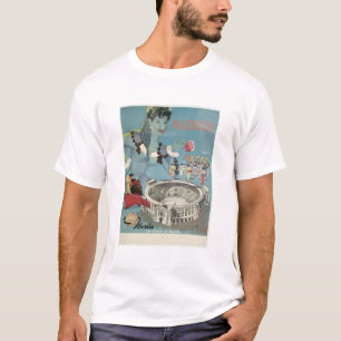 T-shirt Affiche Vintage voyage Madrid Espagne