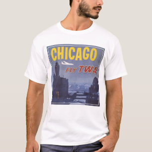 T-shirt Affiche Voyage Pour Les Vols Trans World Airlines