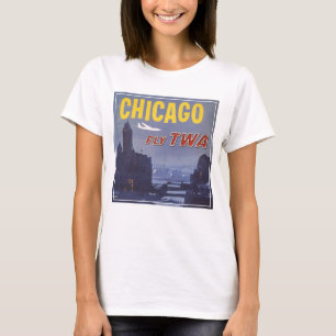 T-shirt Affiche Voyage Pour Les Vols Trans World Airlines