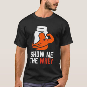 T-shirt Afficher La Poudre De Protéine Du Jouet