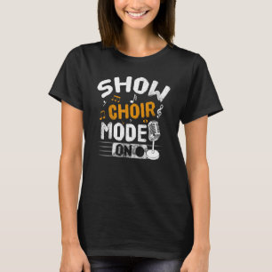 T-shirt Afficher Le Mode Chorale Sur Le Chanteur Chorale D