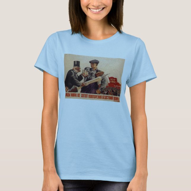 T-shirt Affiches de propagande d'Union Soviétique de (Devant)