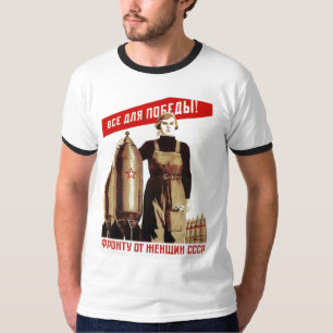 T-shirt Affiches de propagande d'Union Soviétique de