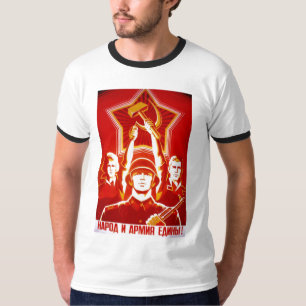 T-shirt Affiches de propagande d'Union Soviétique de