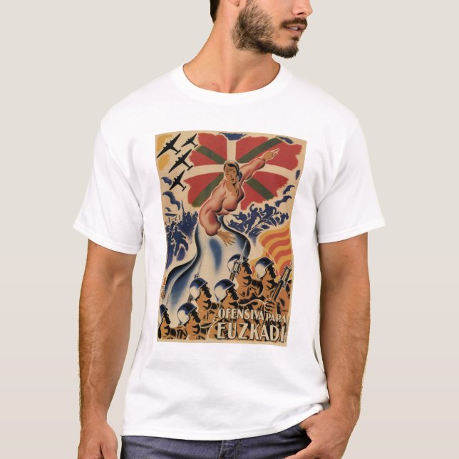 T-shirt Affiches offensive de _Propaganda d'Euzkadi (1937) (Devant)